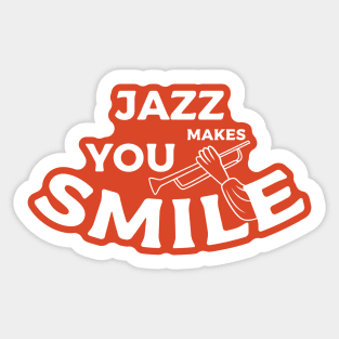 Jazz Makes You Smile Sticker